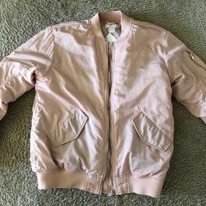 NWT BABY PINK BOMBER JACKET!